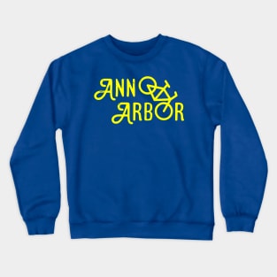 ann arbor bike 2 Crewneck Sweatshirt